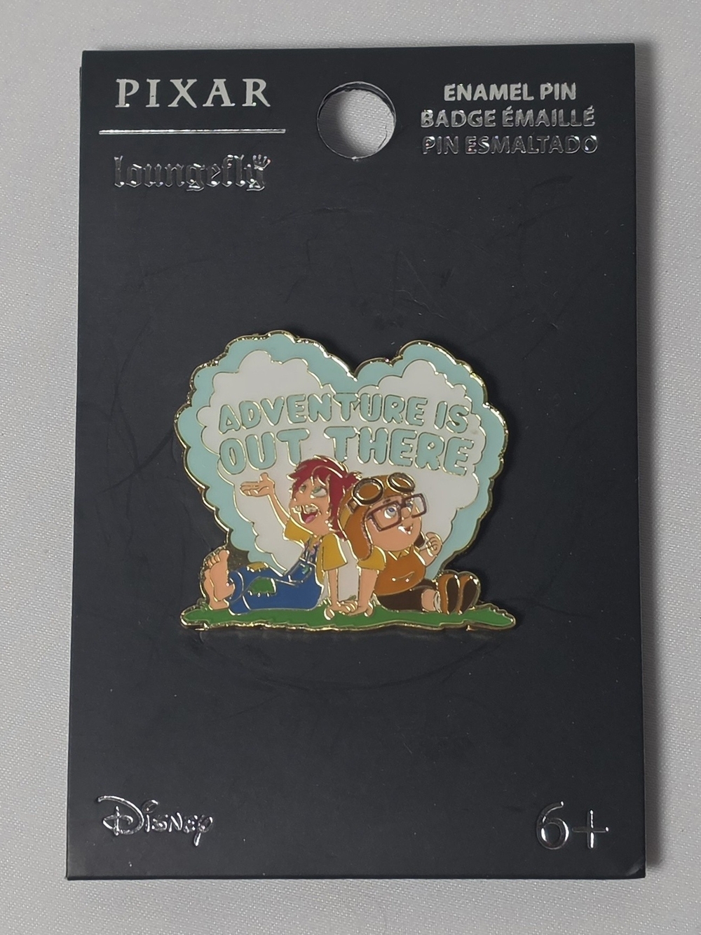 UP "Adventure Is Out There" Enamel Pin - Blue/Green Pixar Disney